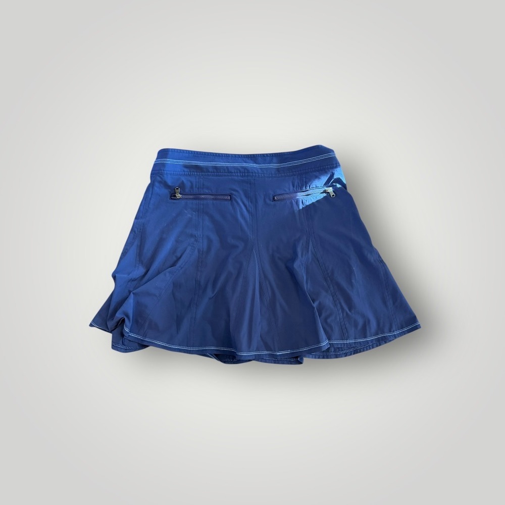 Title Nine Nimblene Skort Womens 8 Navy Blue Athletic Tennis Golf Hiking Skirt